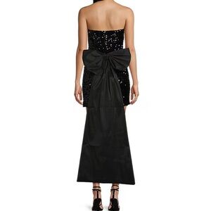 Black  Sequin Mini Strapless Dress